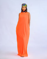 Duafe Maxi Gown with Head Tie