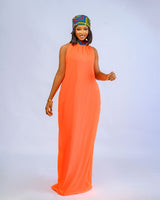 Duafe Maxi Gown with Head Tie