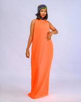 Duafe Maxi Gown with Head Tie